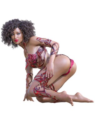 Savaşçı amazon kadını.