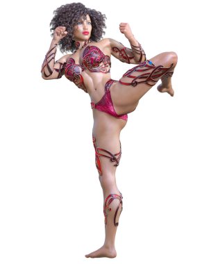 Savaşçı amazon kadını.