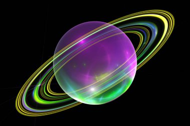 3D soyut fraktal arka plan