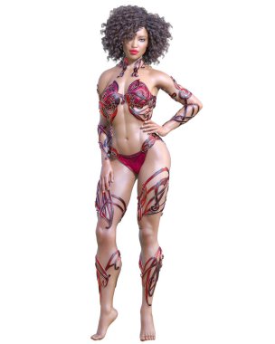 Savaşçı amazon kadını.