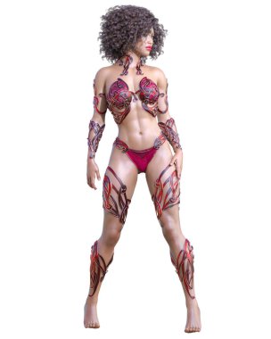 Savaşçı amazon kadını.