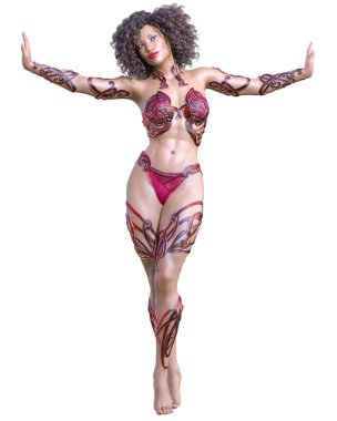 Savaşçı amazon kadını.