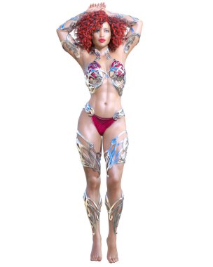 Savaşçı amazon kadını.