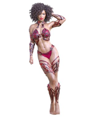 Savaşçı amazon kadını.