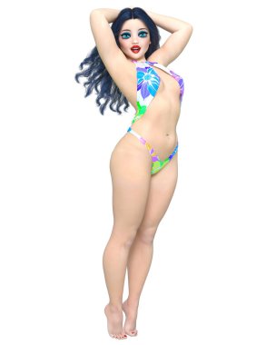 Yazlık plaj kadın mayo.