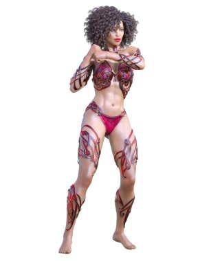 Savaşçı amazon kadını.