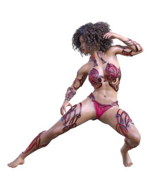 Savaşçı amazon kadını.