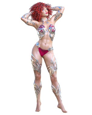 Savaşçı amazon kadını.