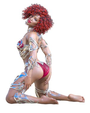 Savaşçı amazon kadını.