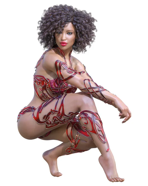 Savaşçı amazon kadını.