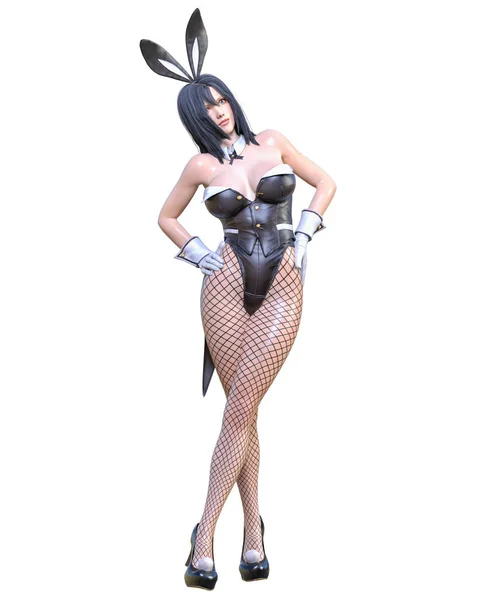 3D comics cosplay anime bunny girl.