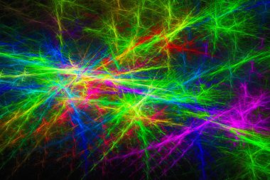 Fantezi renkli kaotik fraktal doku.