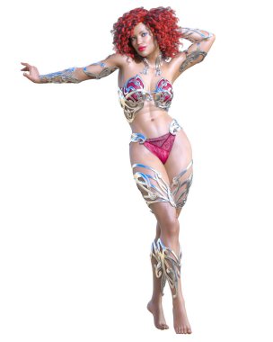 Savaşçı amazon kadını.