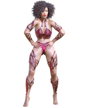 Savaşçı amazon kadını.