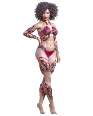 Savaşçı amazon kadını.