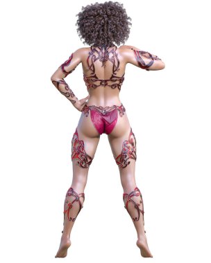 Savaşçı amazon kadını.