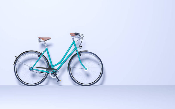 Vintage bicycle in the room