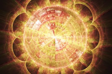 Soyut fantezi süs deseni.