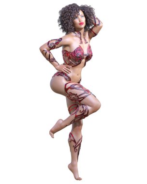 Savaşçı amazon kadını.