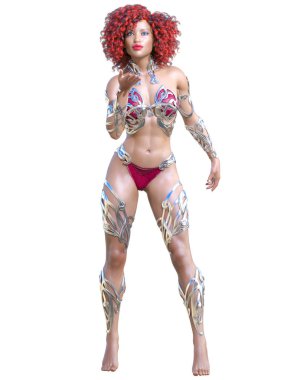 Savaşçı amazon kadını.