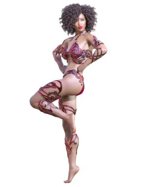 Savaşçı amazon kadını.