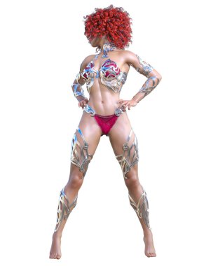 Savaşçı amazon kadını.