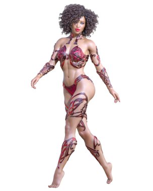 Savaşçı amazon kadını.