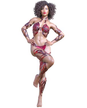 Savaşçı amazon kadını.