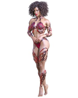 Savaşçı amazon kadını.