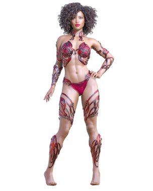 Savaşçı amazon kadını.