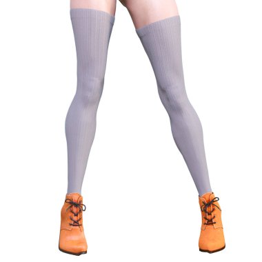 Güzel kadın bacakları yünlü tozluk ve yarım boncuk.