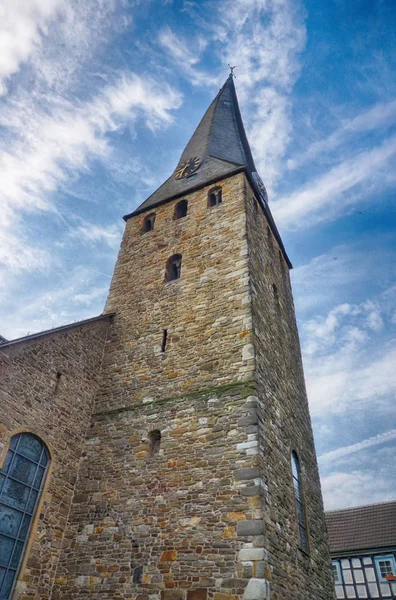 Torre Histórica Iglesia Hattingen Alemania — Foto de Stock