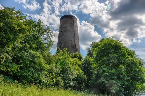 Torre Storica Del Mulino Kaiserswerth Vicino Duesseldorf — Foto Stock