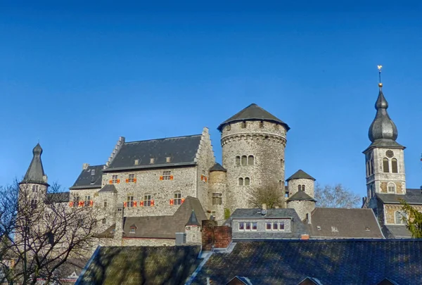 Historical Castle Church Stolberg Rhineland Region — Stock Photo, Image