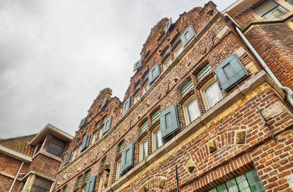 Old brick house in Venlo, The Netherlands