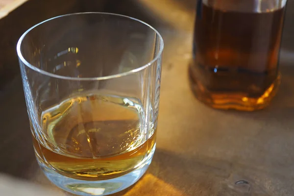Szkocki Słodowej Whisky Butelka Whisky — Zdjęcie stockowe