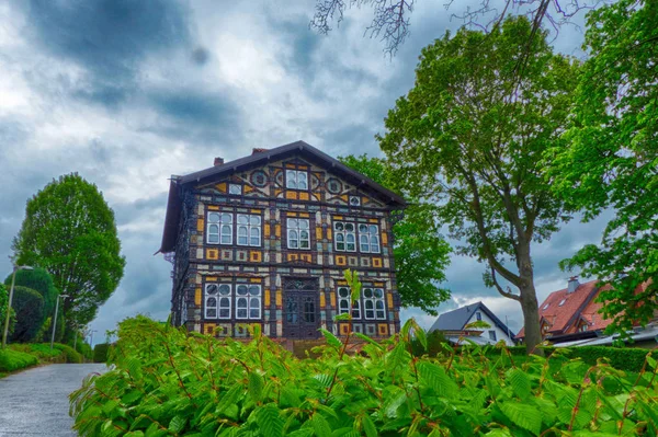 Museo Una Casa Histórica Media Madera Lemgo Alemania — Foto de Stock