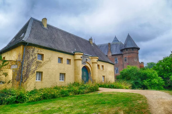 Historische Kasteelgebouwen Een Park Krefeld Linn Duitsland — Stockfoto