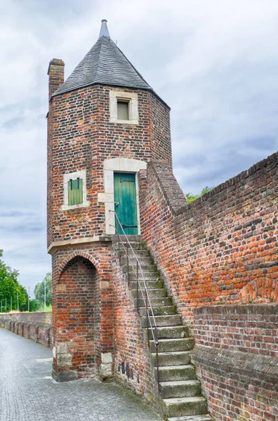 Atalaya Escaleras Histórica Muralla Zons Alemania — Foto de Stock