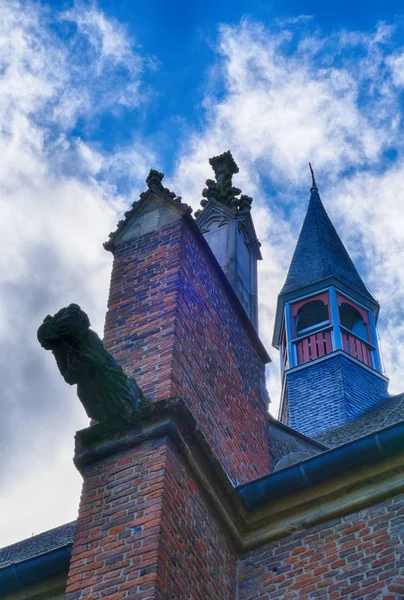 클레브의 역사적인 교회의 지붕과 — 스톡 사진