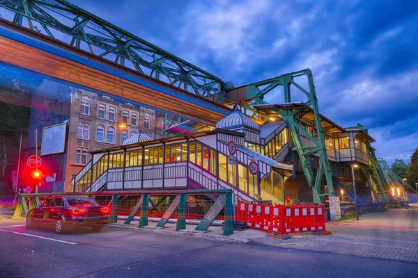 Estación Tranvía Aérea Histórica Wuppertal Alemania — Foto de Stock