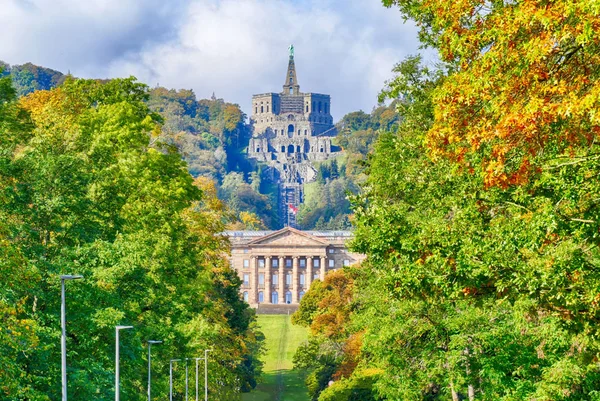 Blick Aus Der Innenstadt Auf Den Stadtpark Kassel Wilhelmshhe — Stockfoto