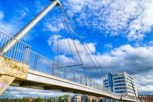 Puente Puerto Leer Frisia Oriental — Foto de Stock