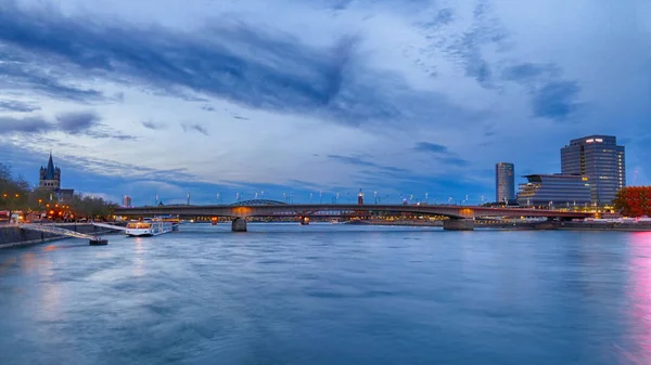 Brigdes River Rhine Cologne Germany — Stock fotografie