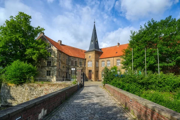 Castillo Renacentista Amarrado Luedinghausen Alemania —  Fotos de Stock