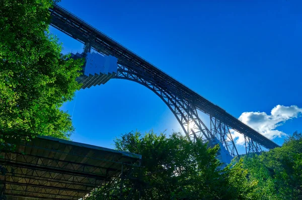 Puente Ferroviario Histórico Cerca Solingen Schaberg — Foto de Stock