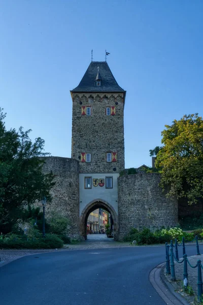Середньовічні Міські Ворота Бад Манстерайфеля Німеччина — стокове фото