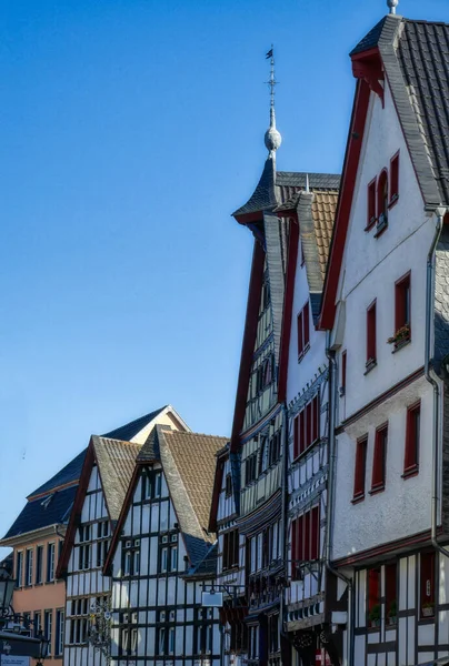 Fachadas Históricas Centro Histórico Bad Munstereifel Alemanha — Fotografia de Stock
