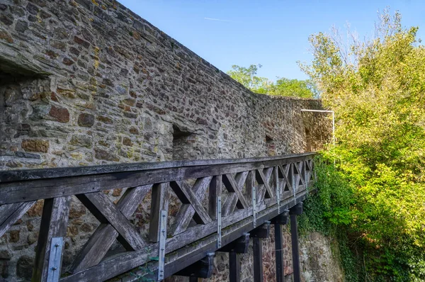 Lantaarn Het Historische Centrum Van Bad Munstereifel Duitsland — Stockfoto