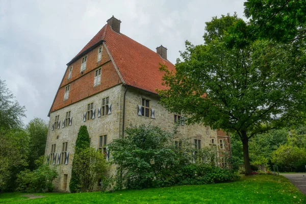 Történelmi Várárok Billerbeckben Németországban — Stock Fotó